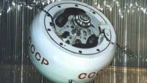 Imagen de archivo de la sonda soviética Kosmos 482, lanzada en 1972.