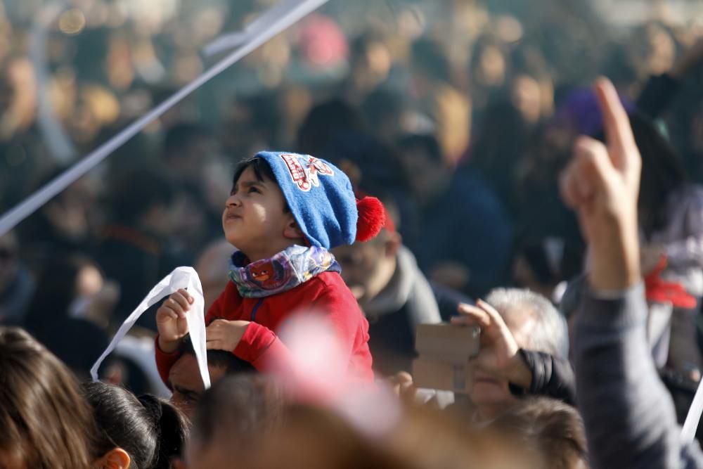 Así ha sido la Nochevieja infantil en la plaza del Ayuntamiento de València