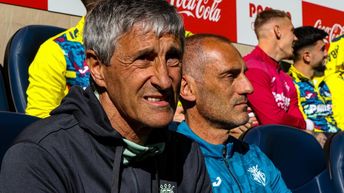 Quique Setien, entrenador del Villarreal.