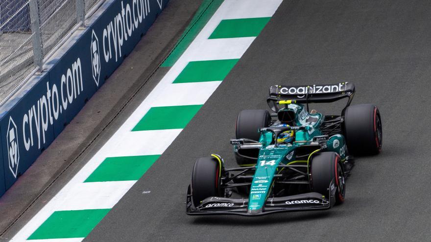 Fernando Alonso rueda en los libres de Yeda