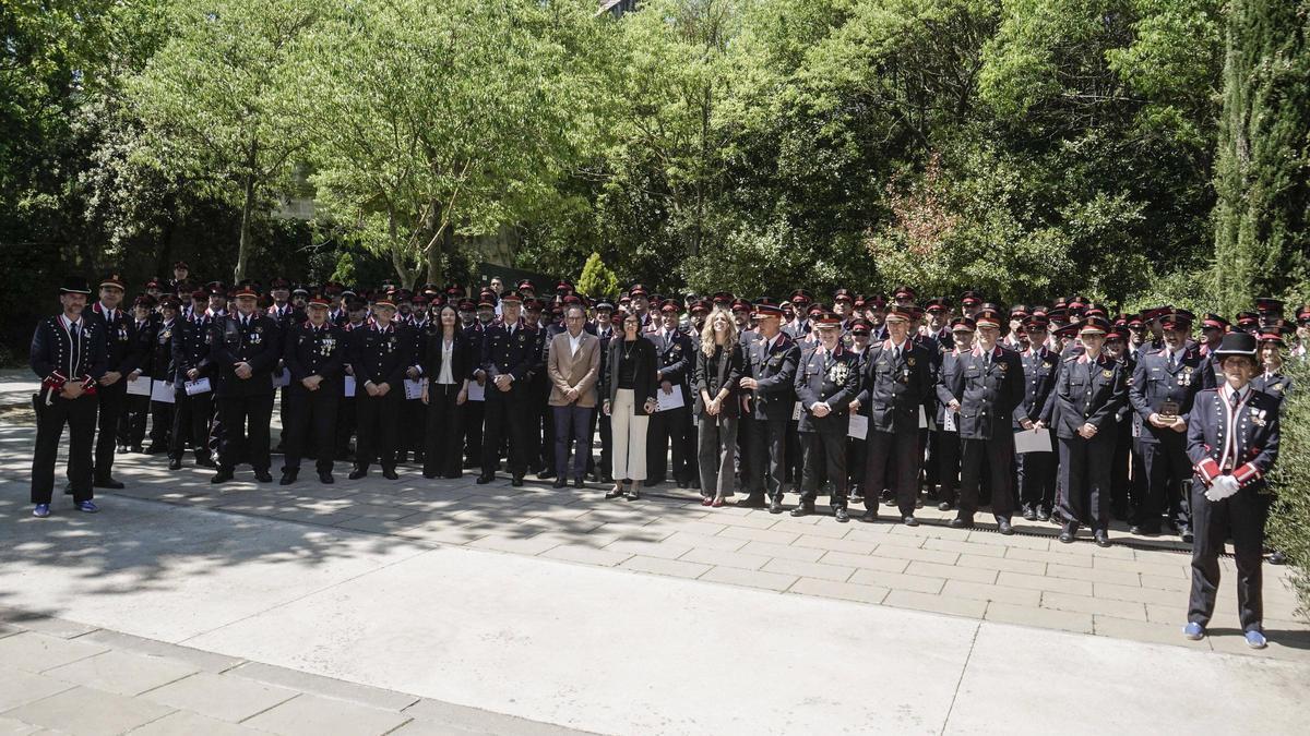 Així han viscut els Mossos el Dia de les Esquadres