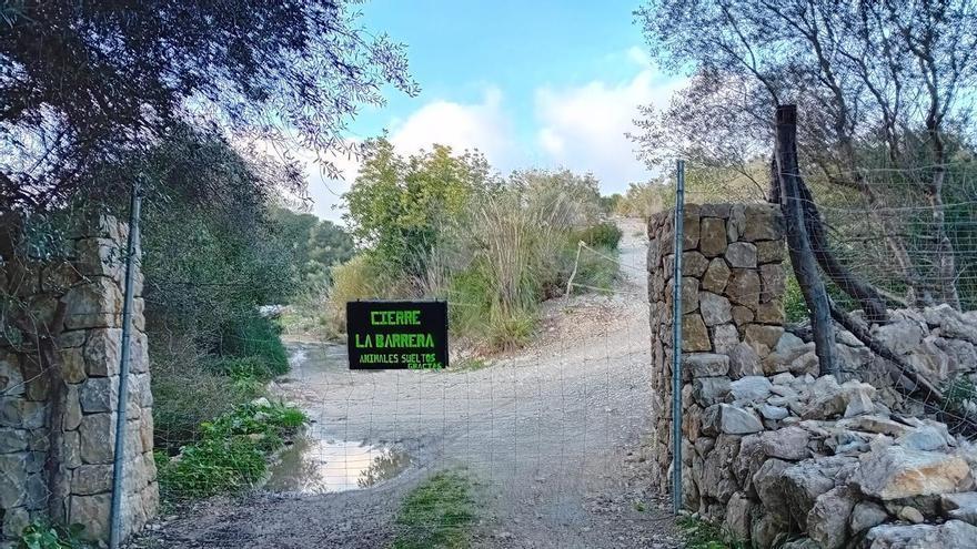 Denuncian el cierre de un camino histórico en Sant Llorenç des Cardassar y piden su reapertura inmediata