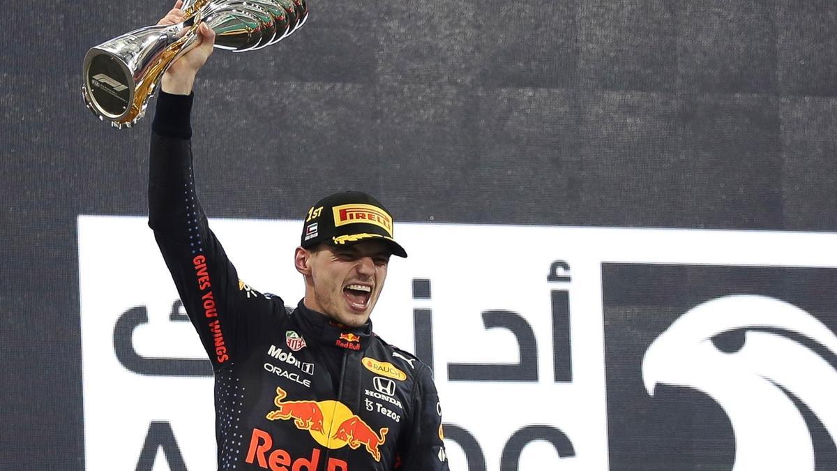 Max Verstappen, tras proclamarse campeón del mundial de Fórmula 1.