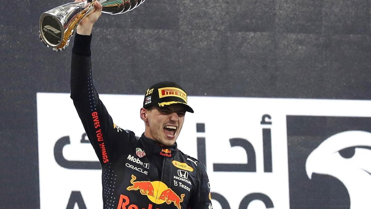Max Verstappen, tras proclamarse campeón del mundial de Fórmula 1.