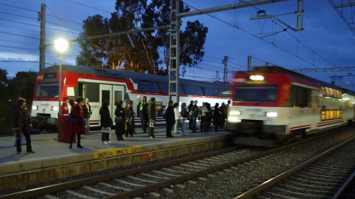 Trenes directos de Sitges a Barcelona.