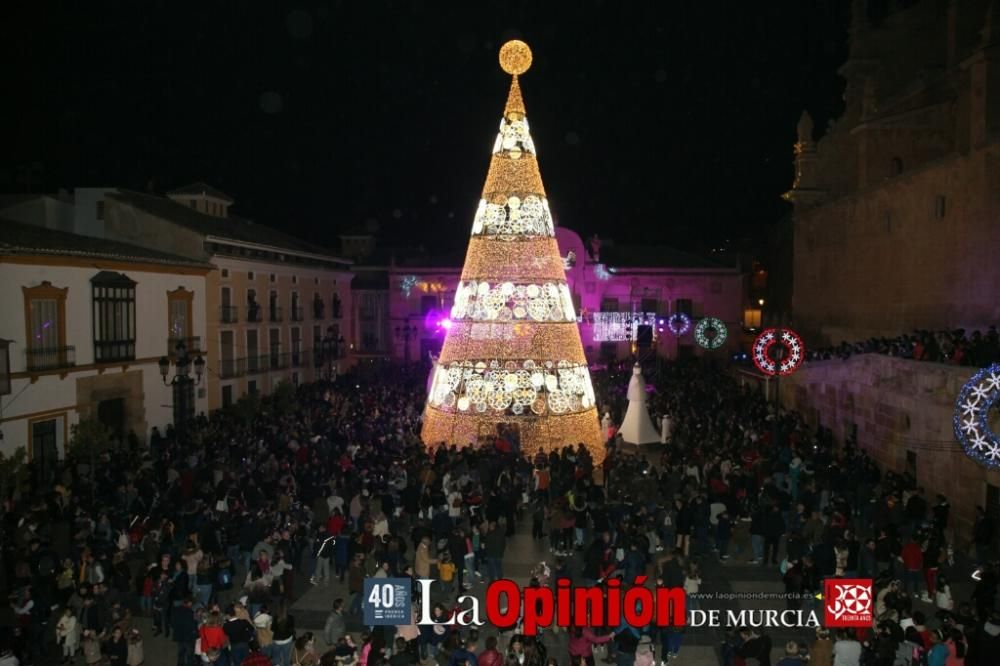 Encendido de luces de Navidad en Lorca