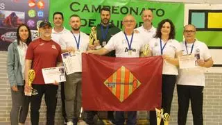 El equipo de press de banca del CH. Alzira, subcampeón de Europa