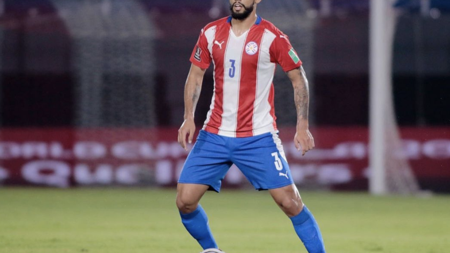 Omar Alderete, en un encuentro con la selección paraguaya. | LEVANTE-EMV