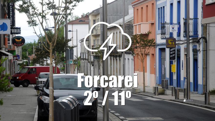 El tiempo en Forcarei: previsión meteorológica para hoy, viernes 28 de noviembre