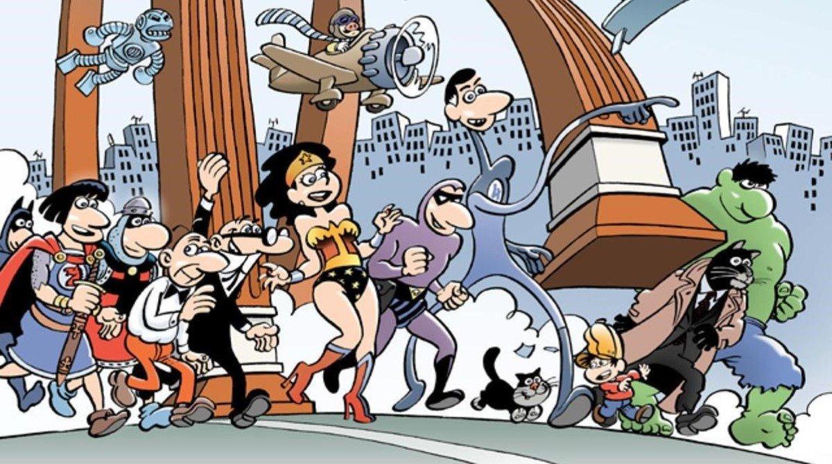 Fragmento del cartel del Salón del Cómic 2018, obra de Jan.