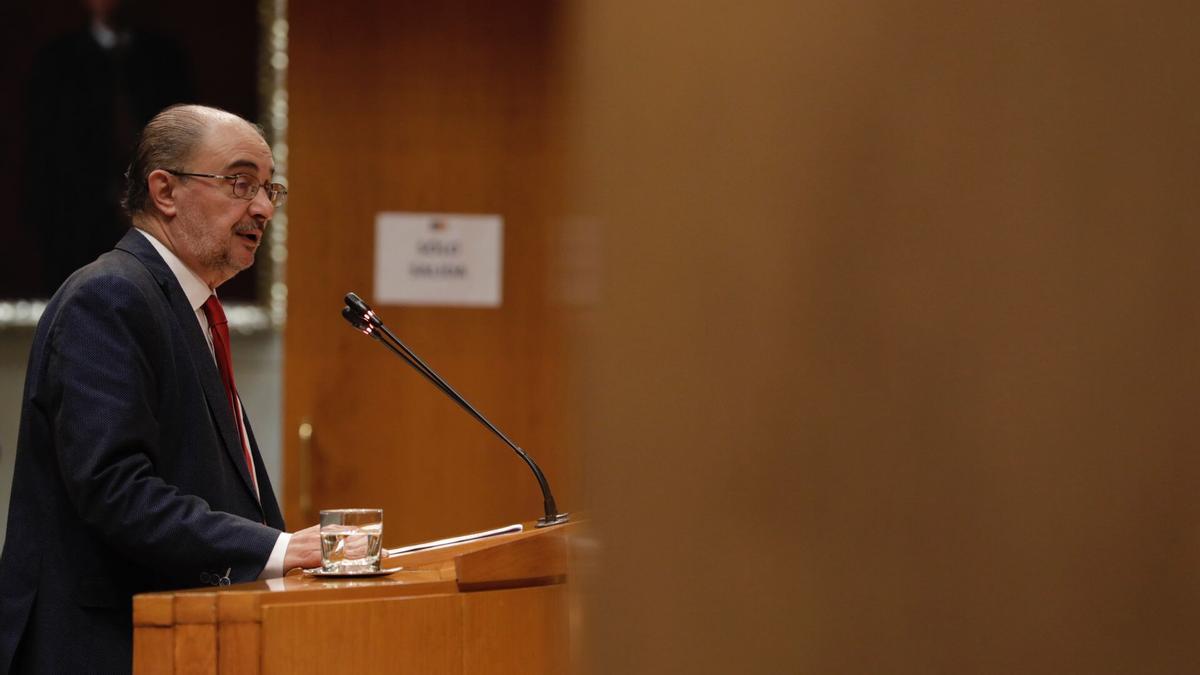 El presidente del Gobierno de Aragón, Javier Lambán.