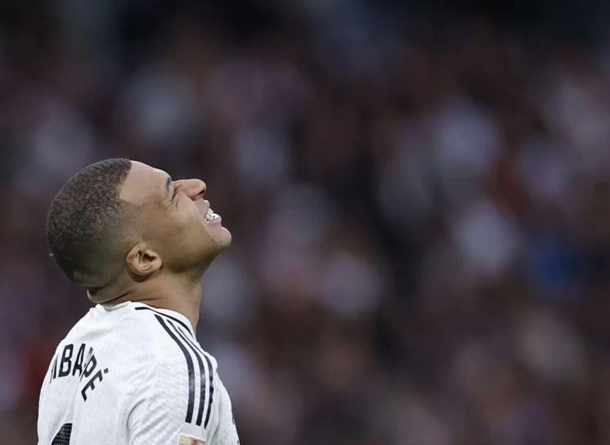 Mbappé con el Real Madrid
