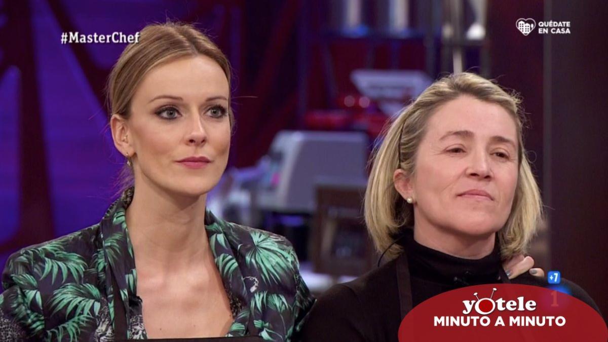 Adrienne y Mónica tras conocer su expulsión de 'Masterchef 8'