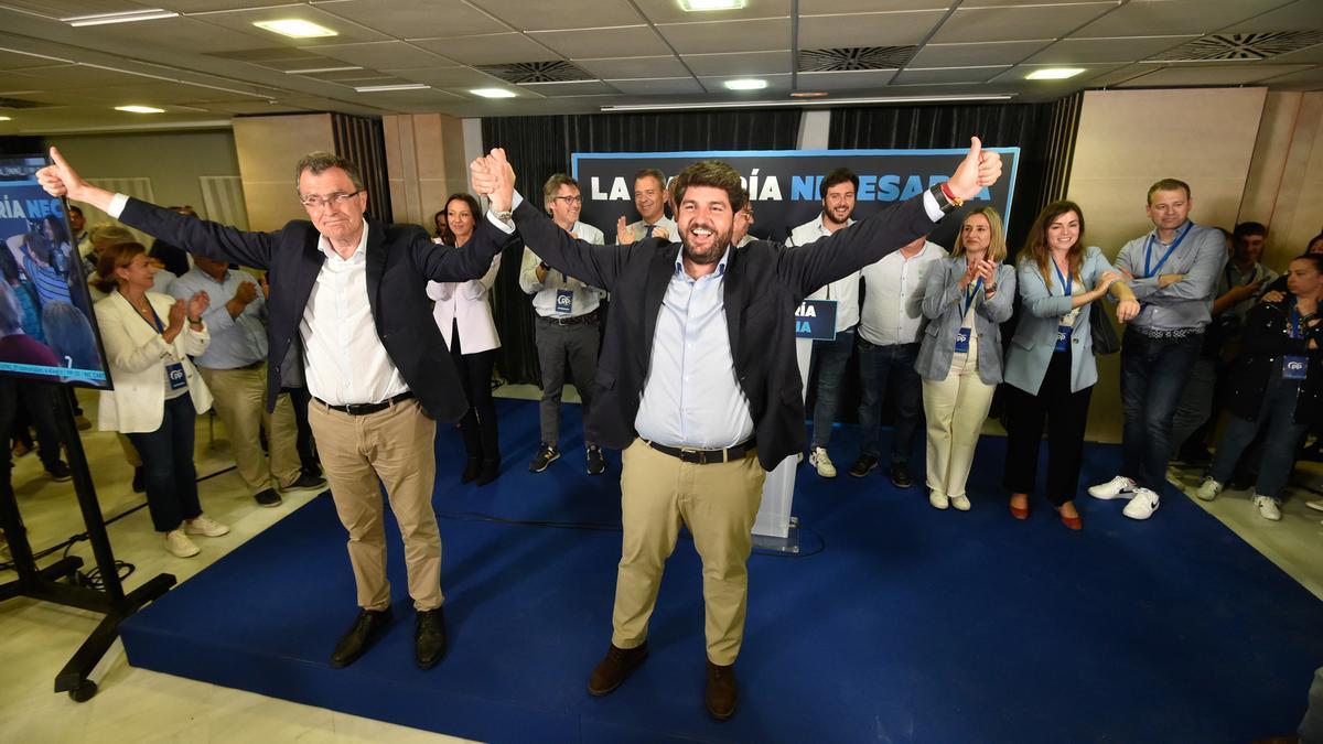 El presidente del PP de la Región de Murcia, Fernando López Miras.