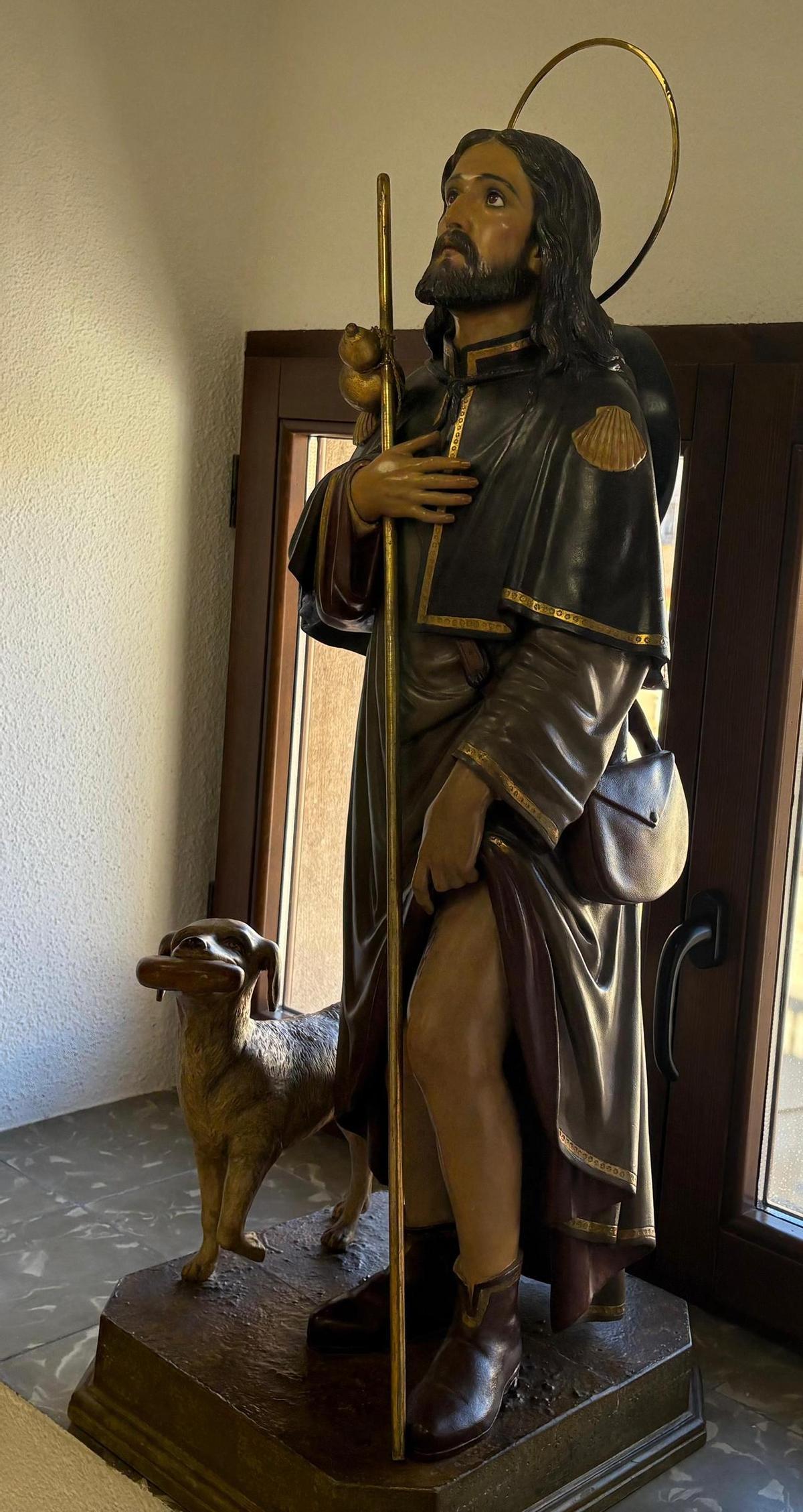 Imagen del santo en el Ayuntamiento de Castelló.