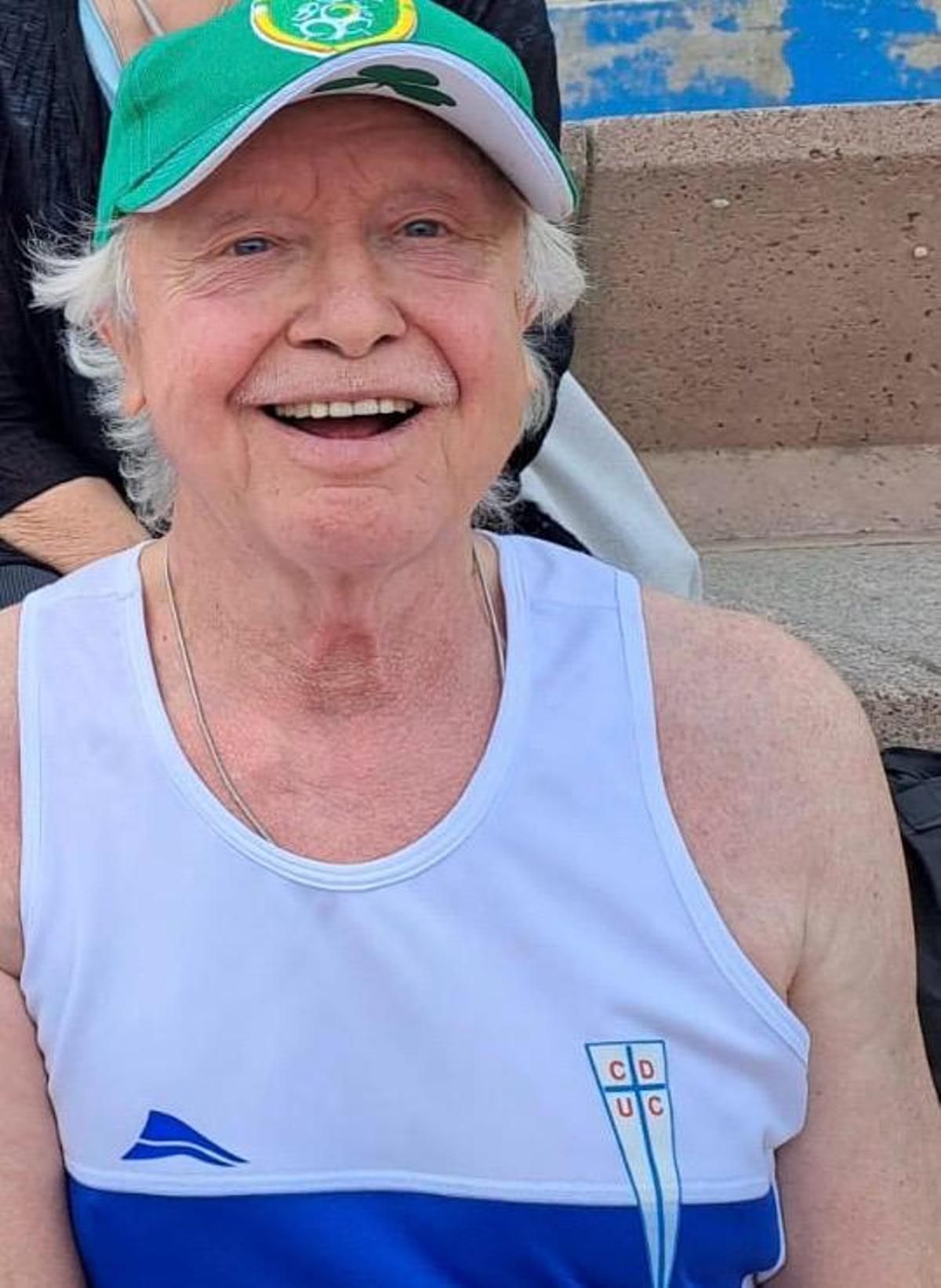 Víctor García, tras una prueba deportiva