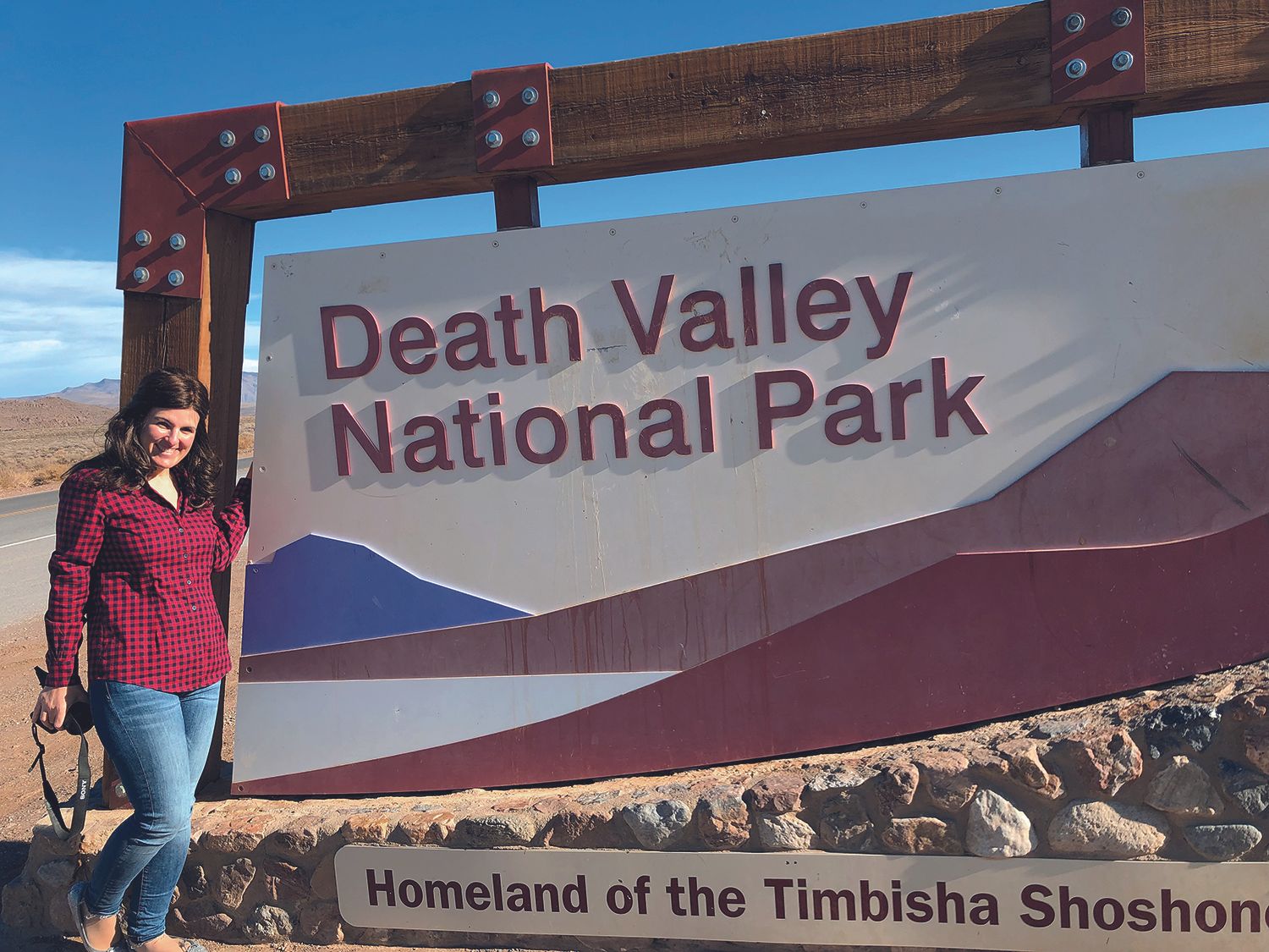 Isabel en el Death Valley National Park, Estados Unidos.