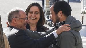 .Joan LLinares conversa con David Fernàndez y Itziar Gonzàlez.