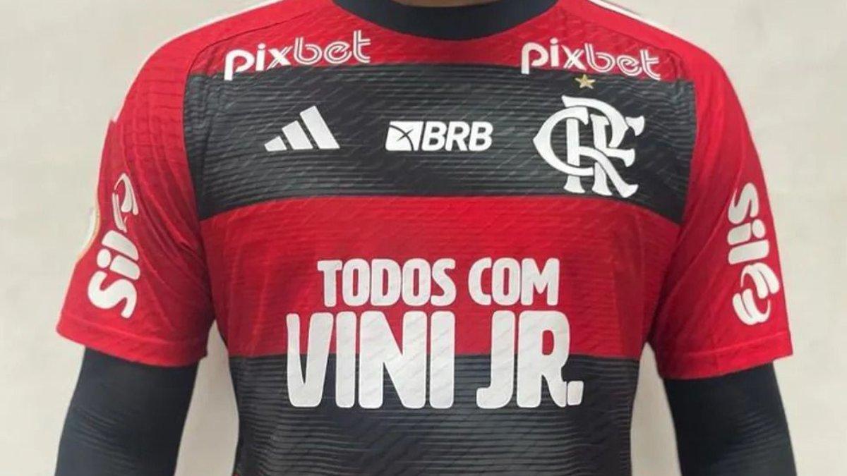 Esta es la camiseta de apoyo a Vinicius Jr. que llevará el Flamengo