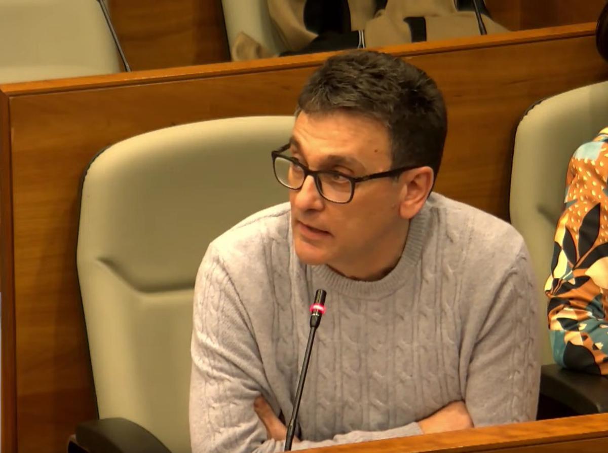 El portavoz de la coalición Compromís-Podem-Esquerra Unida, Xavier Martí.