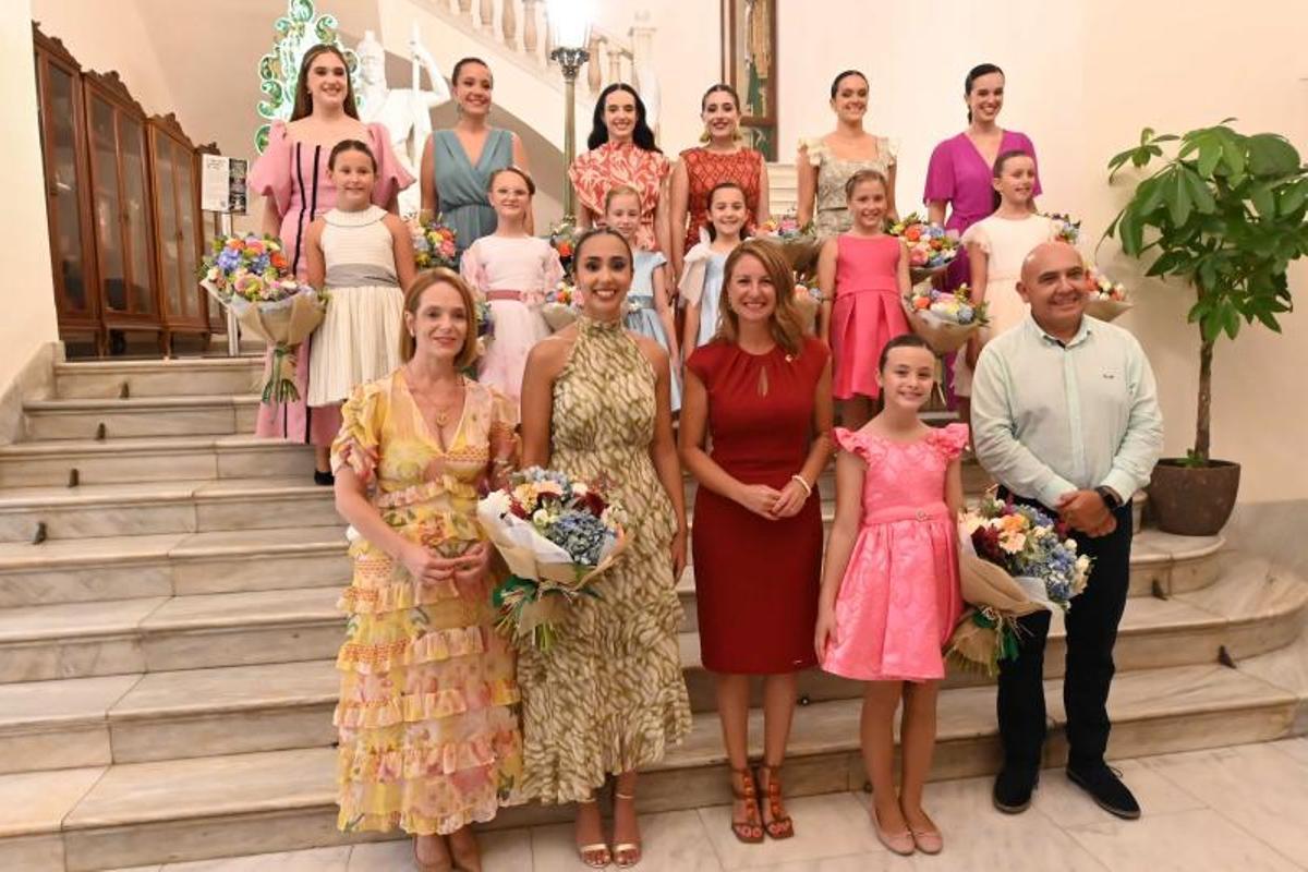 La recepción en el Ayuntamiento de Castelló a las nuevas reinas y damas de la ciudad La recepción en el Ayuntamiento de Castelló a las nuevas reinas y damas de la ciudad