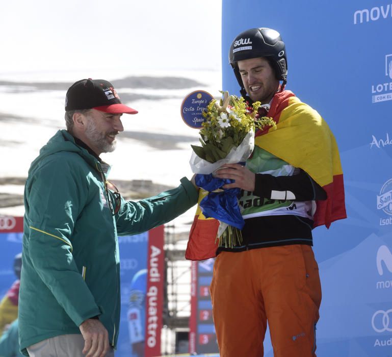 Lucas Eguibar, medalla de plata en boardercross en el Mundial de Sierra Nevada