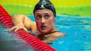 Gwangju (Korea  Republic Of)  22 07 2019 - Mireia Belmonte of Spain reacts after competing in the women s 1500m Freestyle Heats during the Swimming events at the Gwangju 2019 FINA World Championships  Gwangju  South Korea  22 July 2019  (1500 metros  1500 metros  Corea del Sur  Espana) EFE EPA PATRICK B  KRAEMER