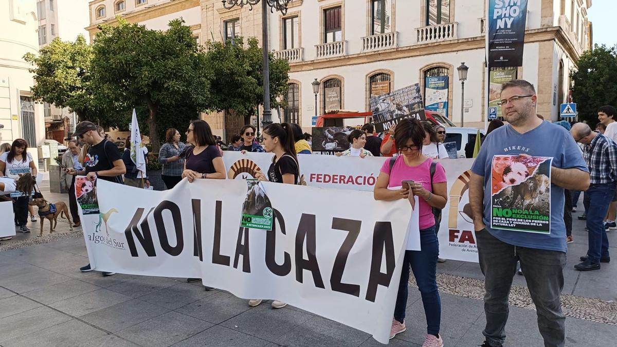 Inicio de la concentración animalista.