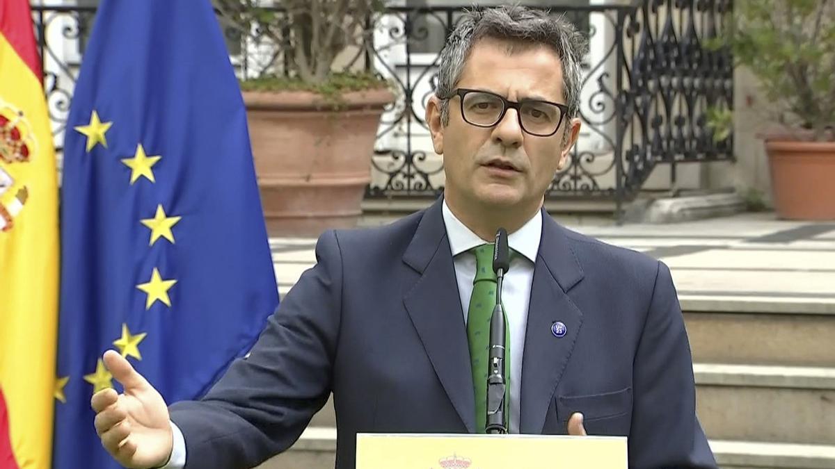 Bolaños, sobre el caso Rubiales: "Si no se producen acontecimientos, el Gobierno va a actuar"