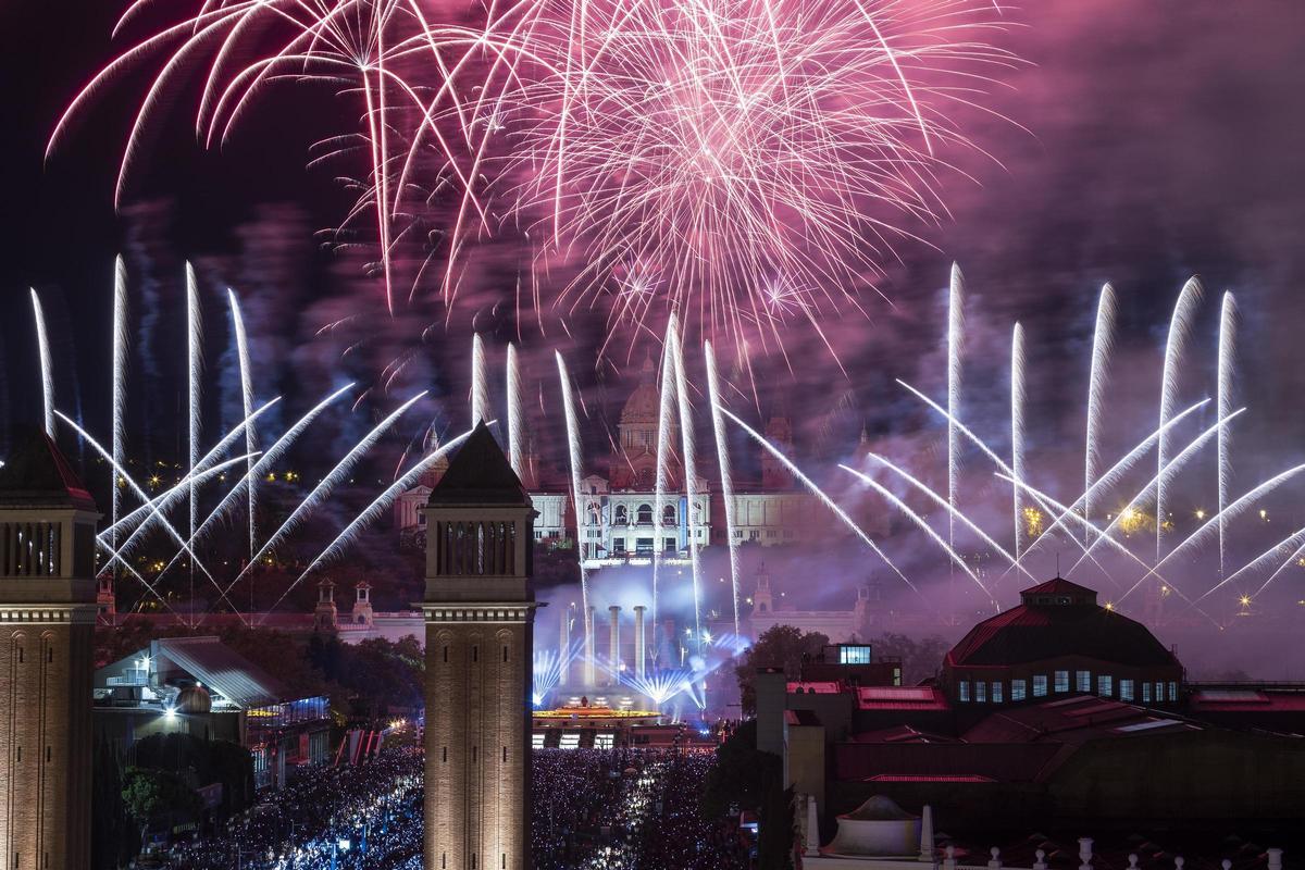 El Piromusical cierra la Mercè a ritmo de Sónar