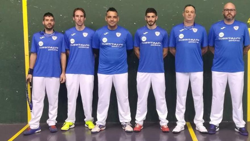 Integrantes del equipo del Club Frontenis Elche de División de Honor Provincial