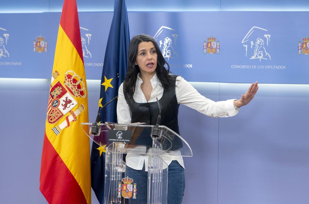 Rueda de prensa de Inés Arrimadas