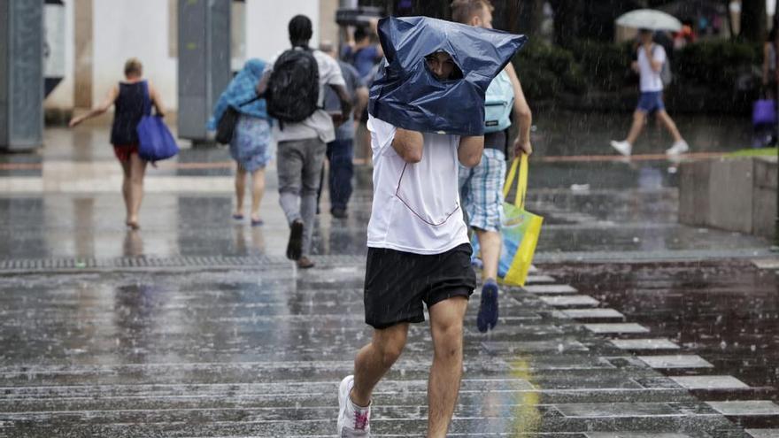 Probabilidad de chubascos con tormenta en Mallorca