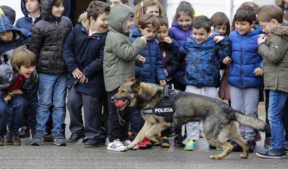 Exhibición policial para escolares.