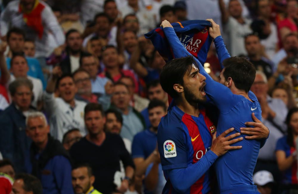 Messi marca al Madrid y se quita la camiseta en el Santiago Bernabéu -  Superdeporte