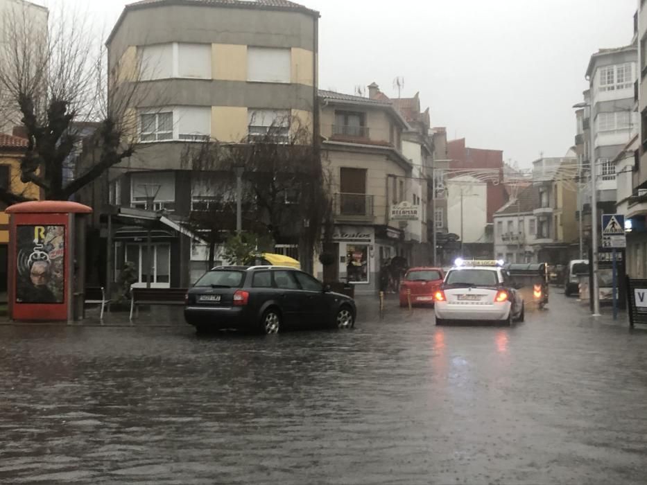 Las inundaciones en O Grove.