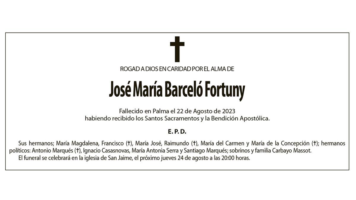 José María Barceló Fortuny