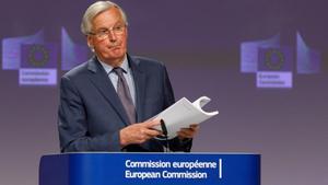 El negociador europeo, Michel Barnier, en Bruselas.