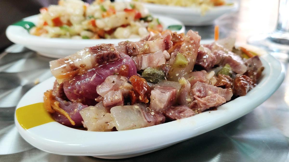 Salpicón de 'capipota' de Bodega Vidal.