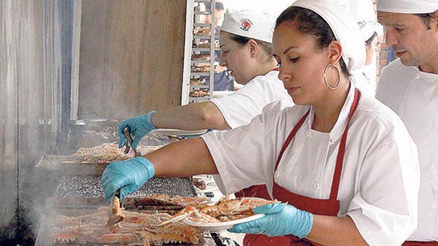 Las cocinas donde se prepararon las cigalas a la plancha