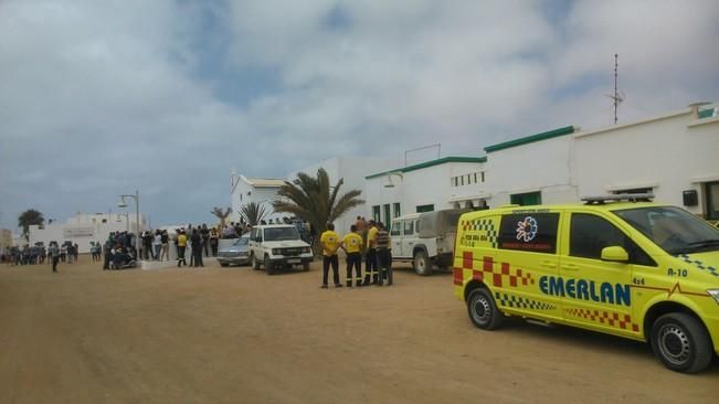 Entierro en La Graciosa de Nauzet Guadalupe Betancort