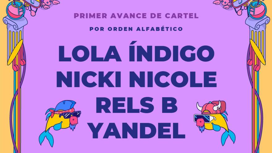 Lola Índigo, Nicki Nicole, Rels B y Yandel, primeros artistas confirmados para Boombastic Gran Canaria