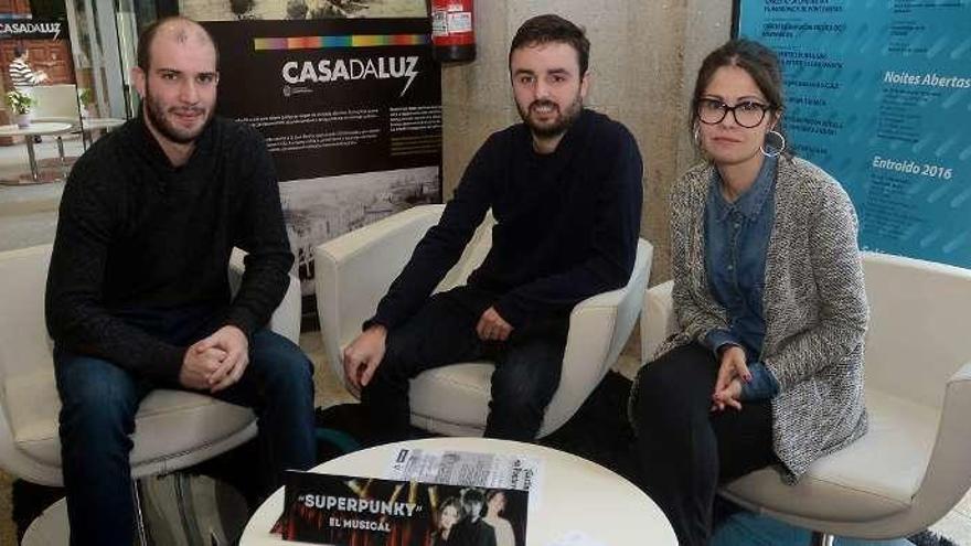 Presentación, ayer, del musical que rodará Pablo Cacheda. // R.Vázquez