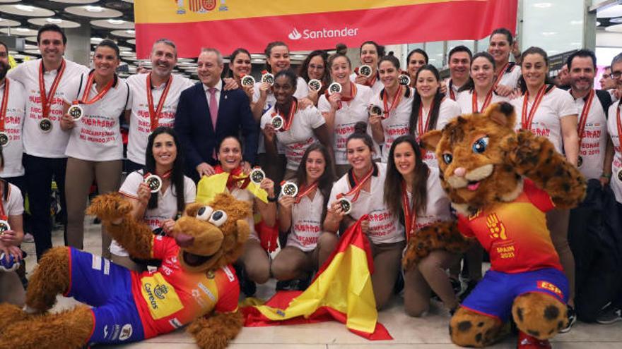 Las Guerreras, tras ganar la medalla de plata en el pasado Mundial