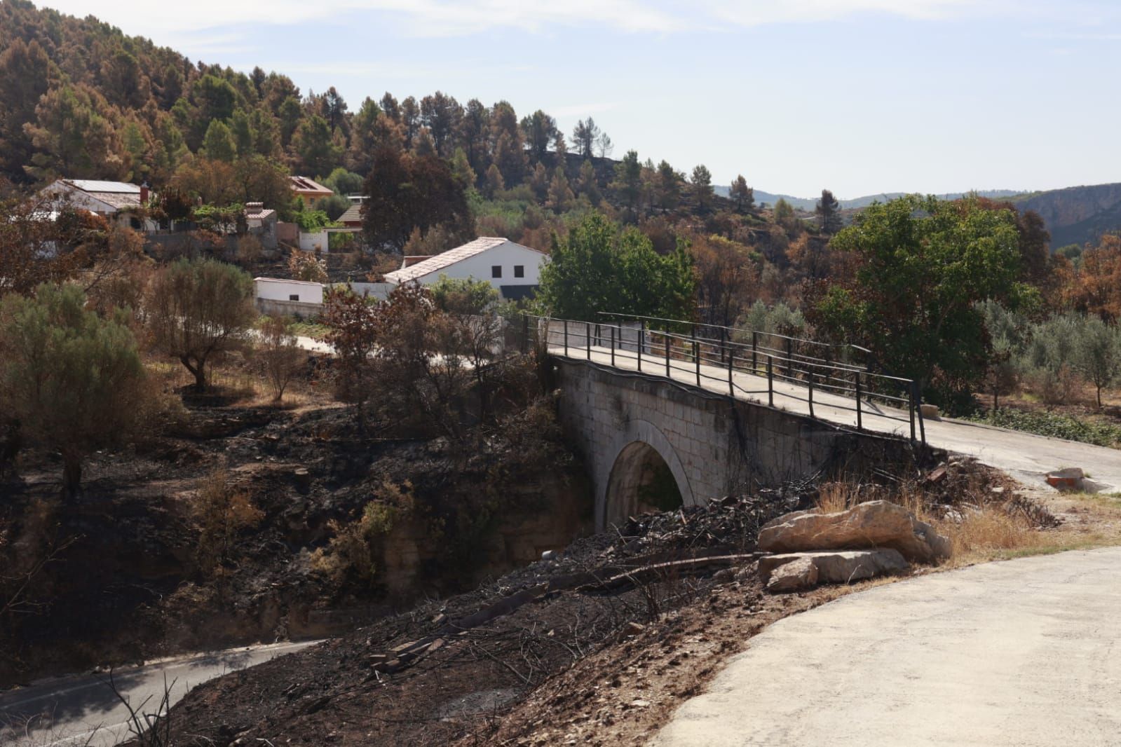 Las consecuencias del incendio de Bejís en Teresa