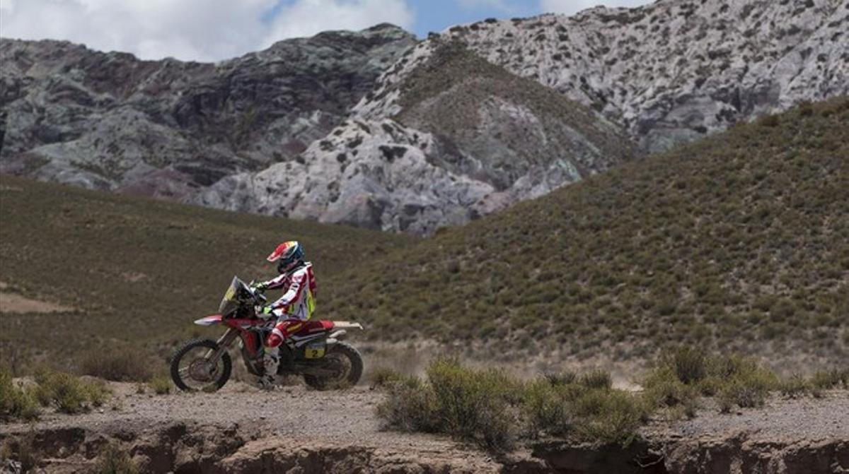 Joan Barreda, que ha hagut d’abandonar el Dakar.