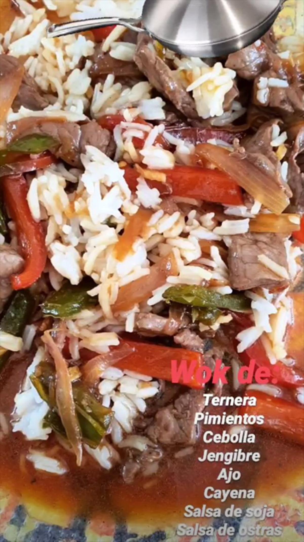 Arroz wok de Paula Echevarría