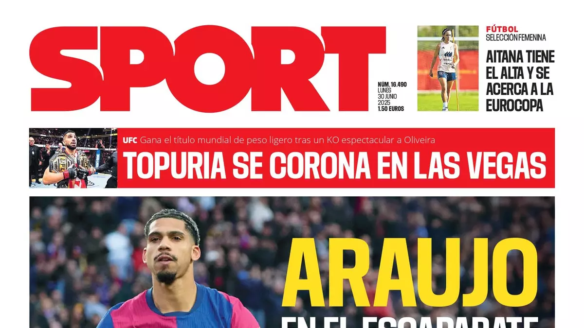 La portada SPORT de hoy, lunes 30 de junio de 2025