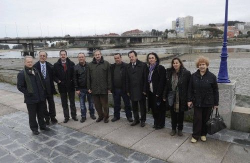 Eurodiputados visitan la Ría do Burgo