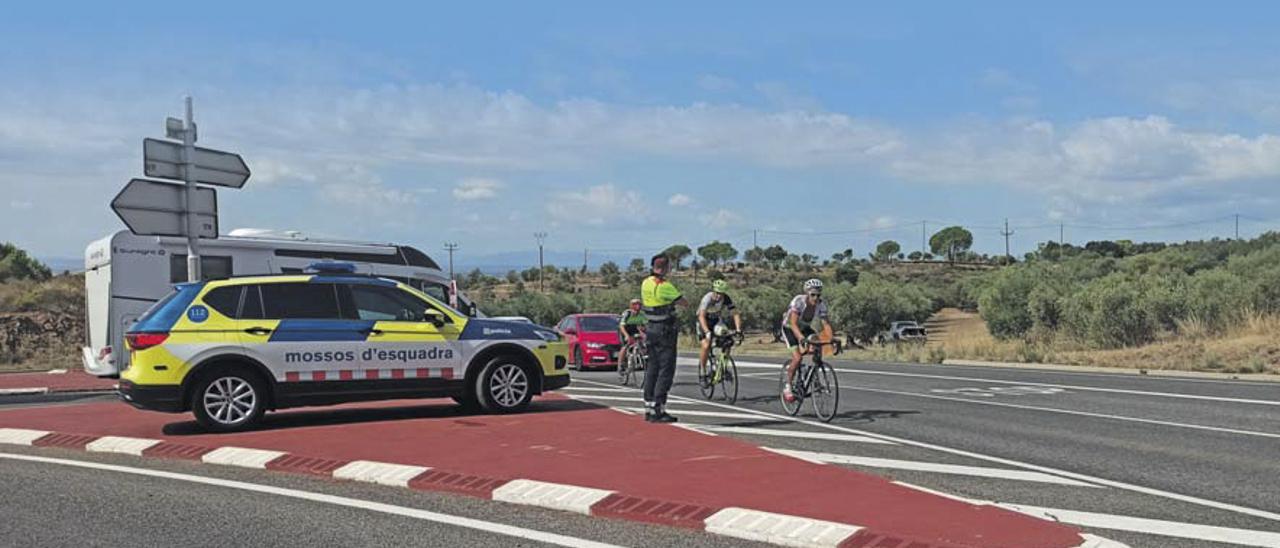 Un control dels Mossos d&#039;Esquadra de Trànsit a Roses